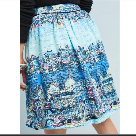 Anthropologie 52 Conversations Venice skirt sz 10 - Picture 2 of 4